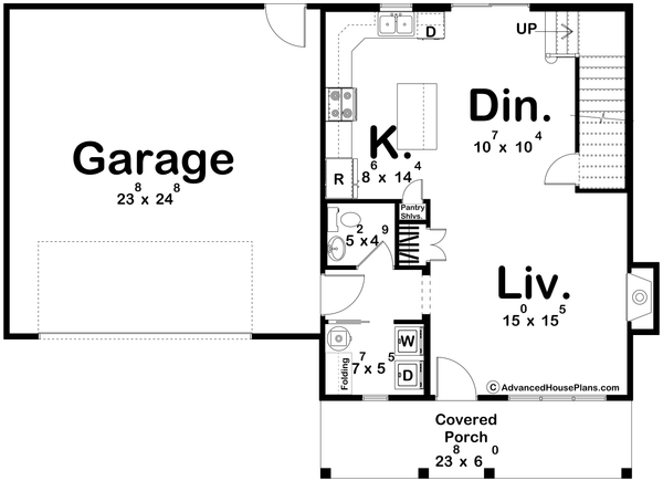 House Plan Design - Traditional Floor Plan - Main Floor Plan #455-352