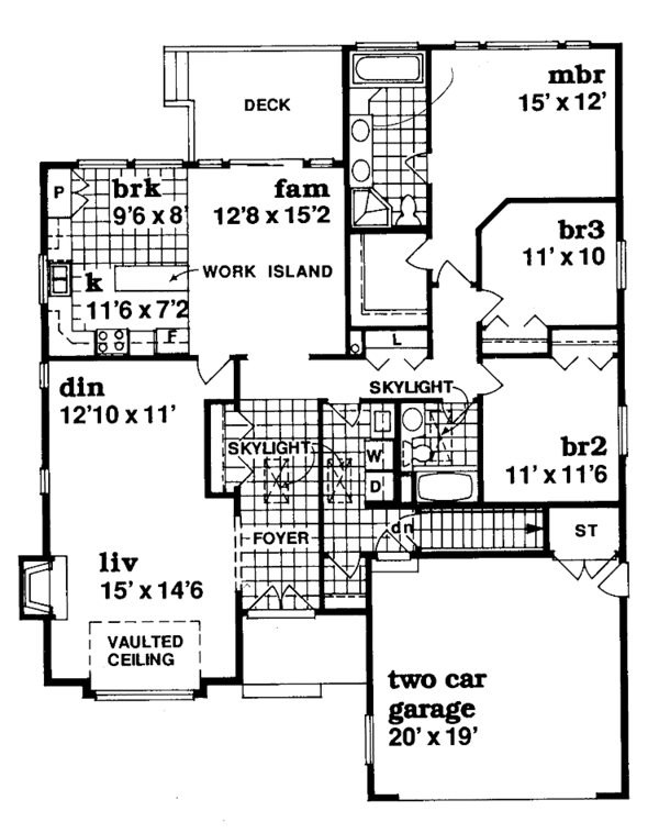 Dream House Plan - Craftsman Floor Plan - Main Floor Plan #47-868