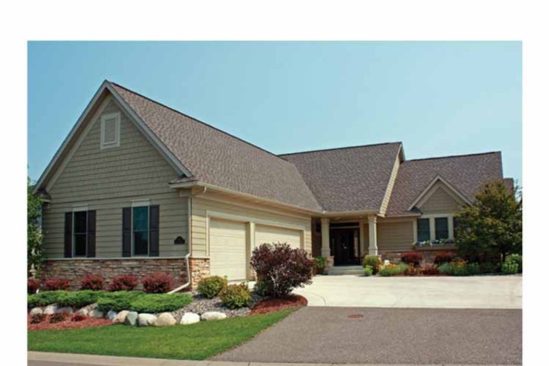 Home Plan - Exterior - Front Elevation 3 for Ranch House Plan #51-1060 - 3 bed, 2.5 bath