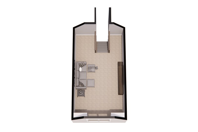 House Blueprint - Floor Plan - Upper Floor for Farmhouse House Plan #51-1228 - 3 bed, 2 bath