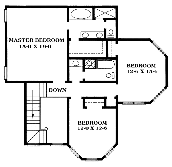 Dream House Plan - Victorian Floor Plan - Upper Floor Plan #1014-23