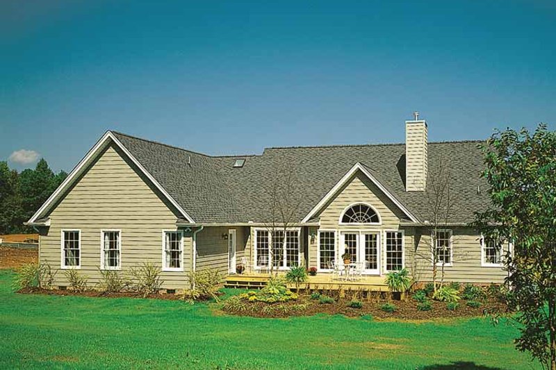 Architectural House Design - Exterior - Rear Elevation 1 for Country House Plan #929-377 - 3 bed, 2 bath