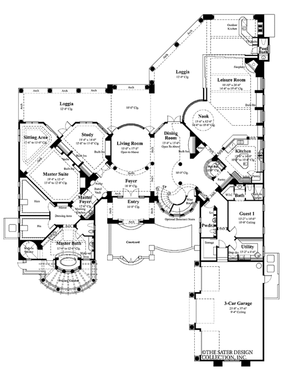 Architectural House Design - European Floor Plan - Main Floor Plan #930-357
