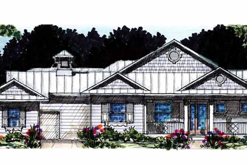 Dream House Plan - Country Exterior - Front Elevation Plan #1007-53