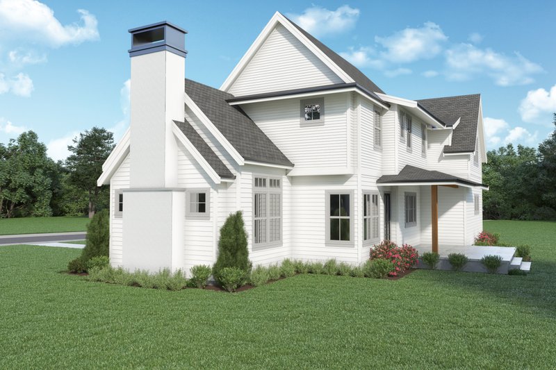 House Plan Design - Exterior - Other Elevation 1 for European House Plan #1070-142 - 3 bed, 3 bath