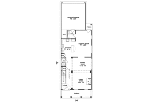 Floor Plan - Main Floor for Beach House Plan #81-122 - 3 bed, 2.5 bath