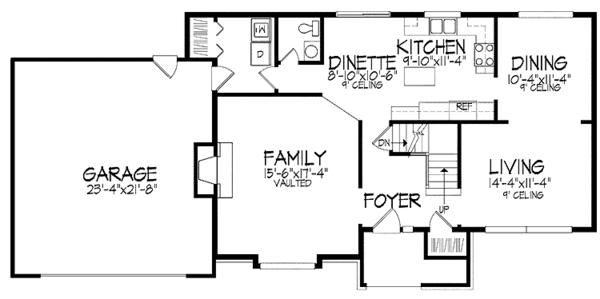 House Design - Contemporary Floor Plan - Main Floor Plan #51-702