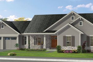 Craftsman Exterior - Front Elevation Plan #46-840