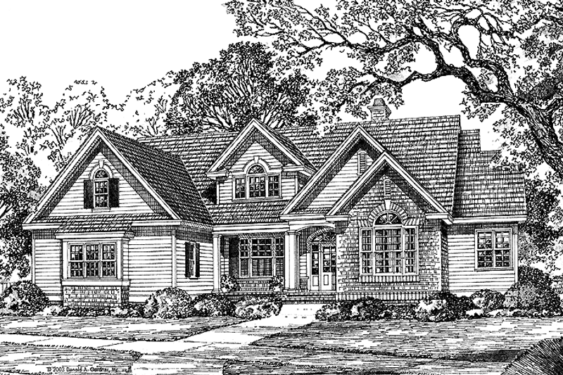 Architectural House Design - Traditional Exterior - Front Elevation Plan #929-536