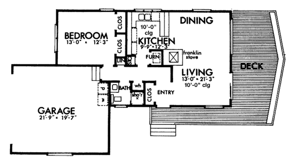 House Plan Design - Contemporary Floor Plan - Main Floor Plan #320-803