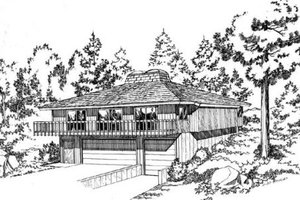 Contemporary Exterior - Front Elevation Plan #312-764