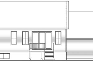 Exterior - Rear Elevation for Craftsman House Plan #23-2728 - 2 bed, 1 bath
