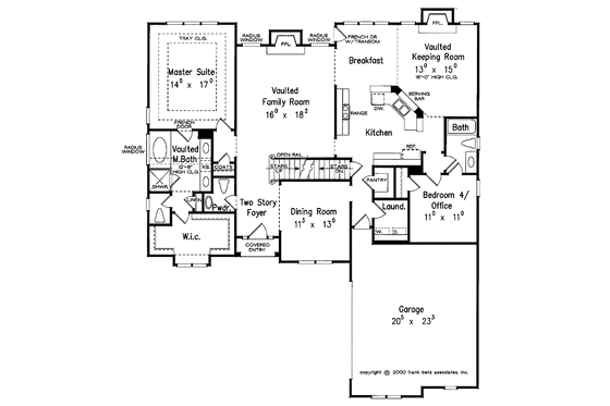 Floor Plan - Main Floor for Traditional House Plan #927-583 - 4 bed, 3.5 bath