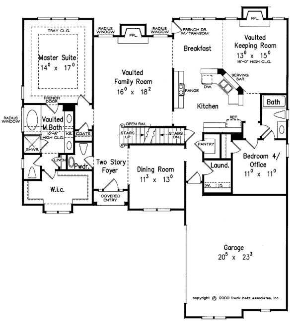 Dream House Plan - Traditional Floor Plan - Main Floor Plan #927-583