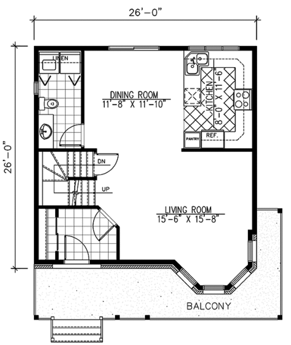 Victorian Floor Plan - Main Floor Plan #138-201