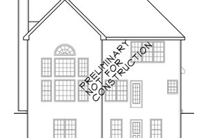 Exterior - Rear Elevation for Country House Plan #927-829 - 3 bed, 3 bath
