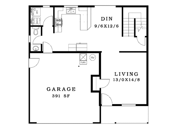 House Blueprint - Craftsman Floor Plan - Main Floor Plan #943-18