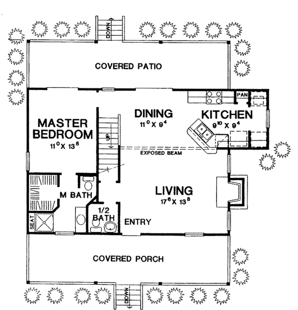 House Design - Country Floor Plan - Main Floor Plan #472-126