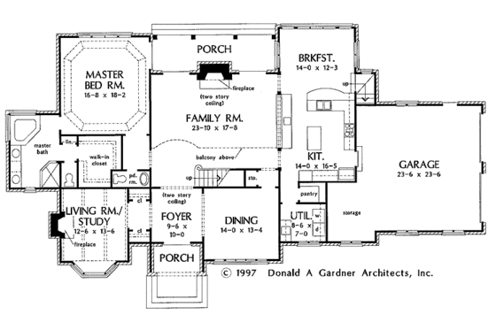 Floor Plan - Main Floor for Traditional House Plan #929-284 - 4 bed, 3.5 bath