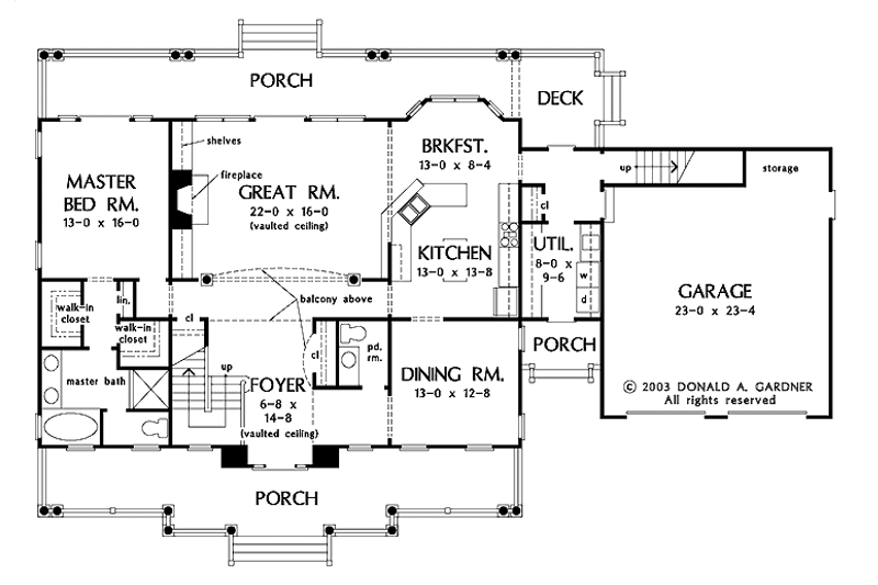 Home Plan - Floor Plan - Main Floor for Victorian House Plan #929-98 - 3 bed, 3.5 bath