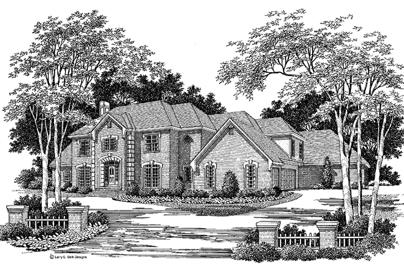 Home Plan - Exterior - Front Elevation 3 for Colonial House Plan #952-75 - 5 bed, 4.5 bath