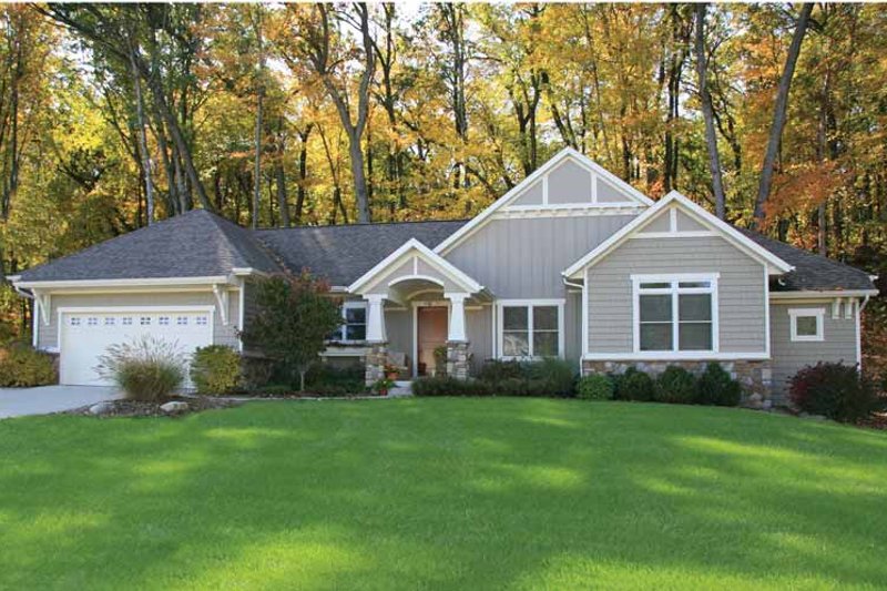 Home Plan - Exterior - Front Elevation 4 for Craftsman House Plan #928-150 - 2 bed, 2.5 bath