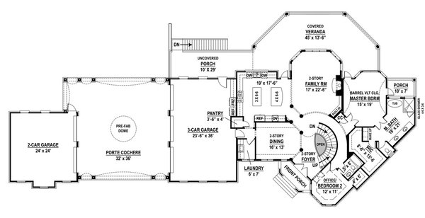 European Floor Plan - Main Floor Plan #119-442