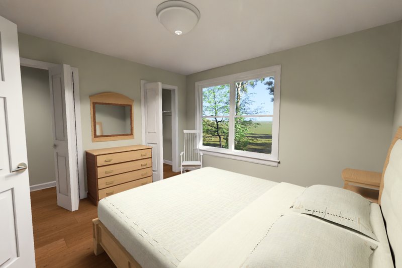 Home Plan - Interior - Master Bedroom for Cottage House Plan #513-2491 - 2 bed, 2.5 bath