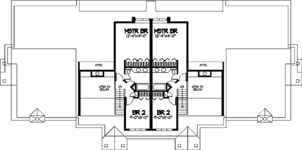Home Plan - Prairie Floor Plan - Upper Floor Plan #320-1146