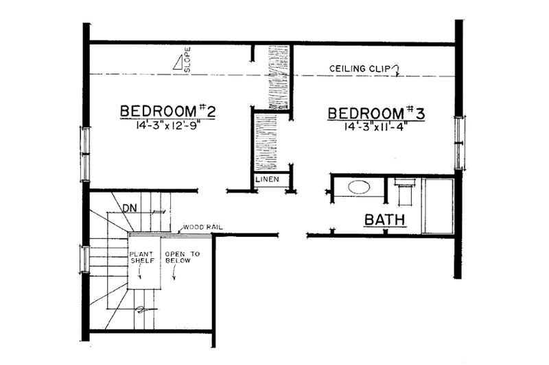 Home Plan - Floor Plan - Upper Floor for Country House Plan #1016-110 - 3 bed, 2.5 bath