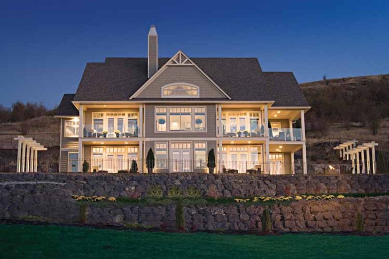 Home Plan - Exterior - Rear Elevation 1 for Craftsman House Plan #929-872 - 4 bed, 3 bath