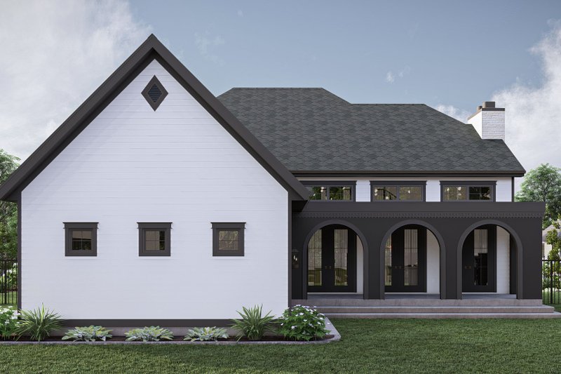 Architectural House Design - Exterior - Rear Elevation for Victorian House Plan #455-497 - 4 bed, 2.5 bath