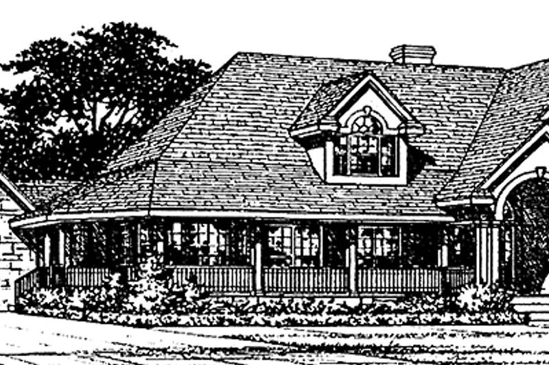 Architectural House Design - Country Exterior - Front Elevation Plan #472-351
