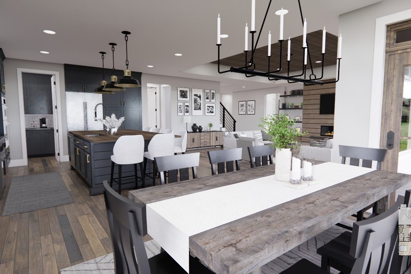 Home Plan - Interior - Dining Room for Farmhouse House Plan #51-1239 - 4 bed, 3.5 bath