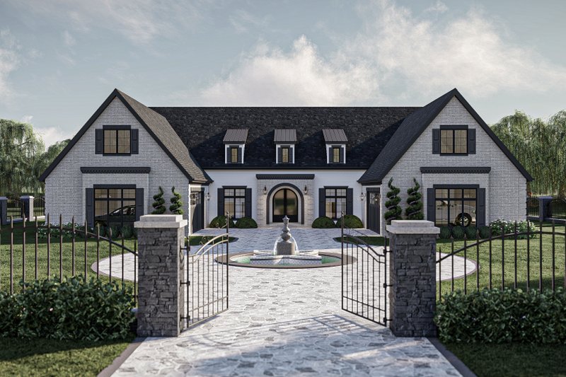House Blueprint - Modern Exterior - Front Elevation Plan #455-518