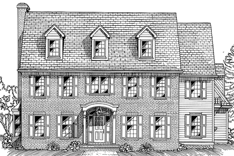 Home Plan - Classical Exterior - Front Elevation Plan #994-6