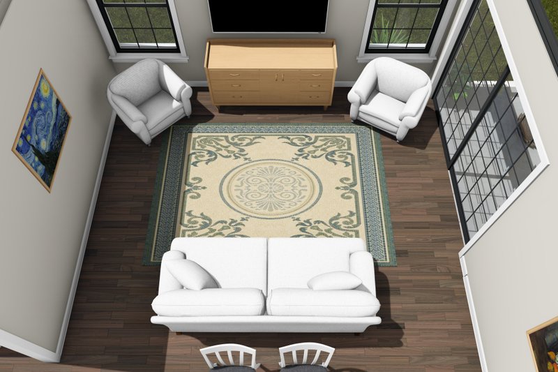Architectural House Design - Interior - Family Room 2 for Modern House Plan #513-2468 - 4 bed, 3 bath