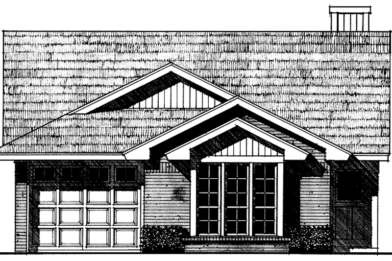 House Design - Craftsman Exterior - Front Elevation Plan #310-1069