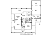 Traditional Style House Plan - 4 Beds 3.5 Baths 3743 Sq/Ft Plan #81-1492 