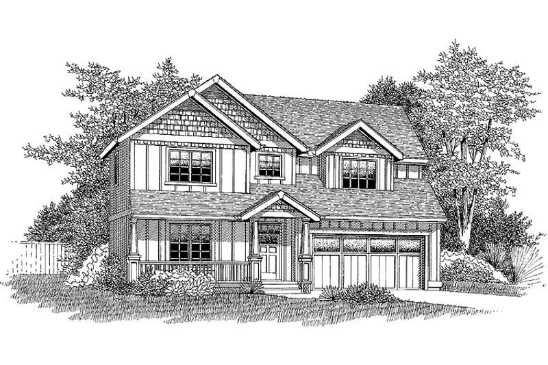 House Design - Exterior - Front Elevation 4 for Traditional House Plan #53-578 - 3 bed, 3 bath