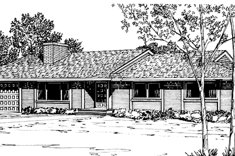 House Design - Ranch Exterior - Front Elevation Plan #320-766
