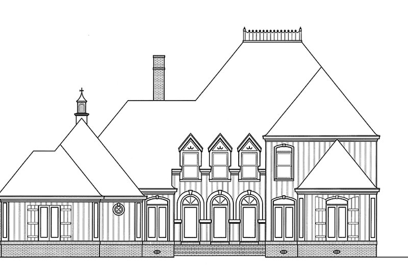 House Plan Design - Exterior - Front Elevation 6 for Country House Plan #45-449 - 4 bed, 4.5 bath
