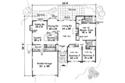 Traditional Style House Plan - 3 Beds 2 Baths 1678 Sq/Ft Plan #3-327 Floor 