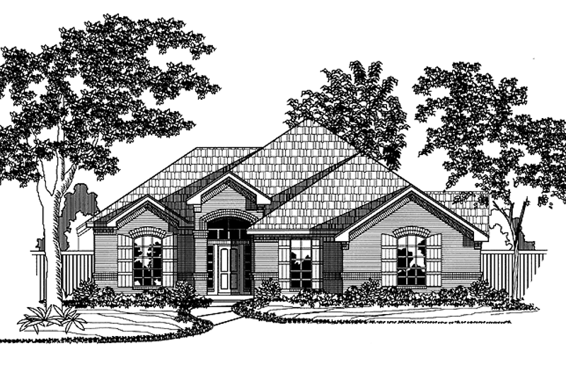 Dream House Plan - Mediterranean Exterior - Front Elevation Plan #946-5