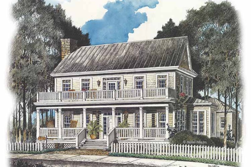 Dream House Plan - Country Exterior - Front Elevation Plan #429-435
