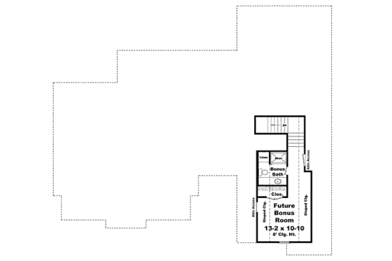 Floor Plan - Other Floor for Traditional House Plan #21-291 - 3 bed, 2.5 bath