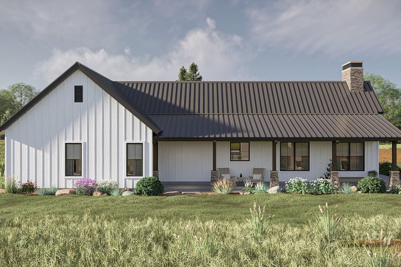 Home Plan - Exterior - Other Elevation 3 for Barndominium House Plan #455-725 - 3 bed, 2.5 bath