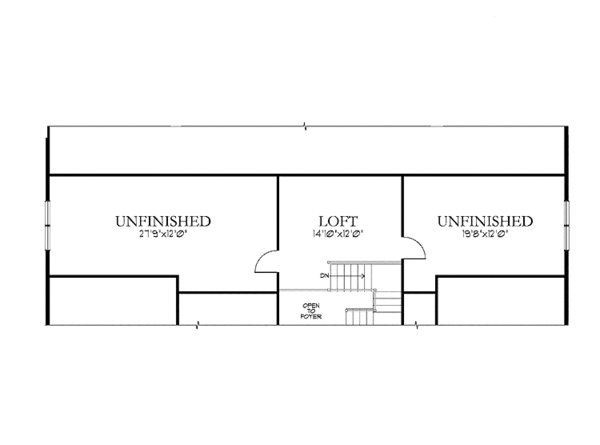 Architectural House Design - Craftsman Floor Plan - Upper Floor Plan #1029-62