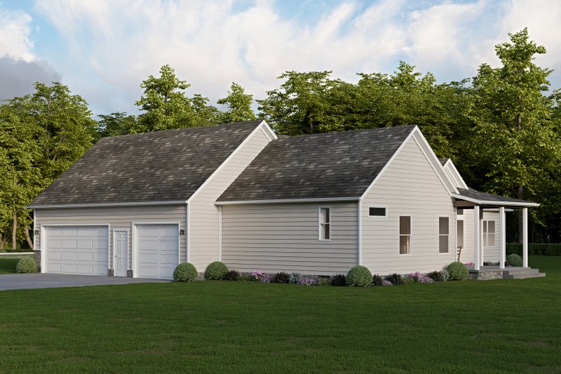 Dream House Plan - Exterior - Rear Elevation for Craftsman House Plan #1089-53 - 3 bed, 2 bath