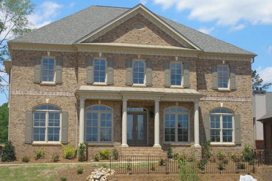 Exterior - Other Elevation for European House Plan #119-122 - 5 bed, 4 bath